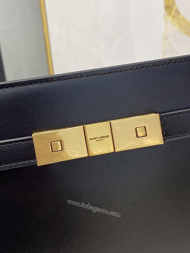 YSL专柜款女包 聖羅蘭經典款MANHATTAN BOX皮革手拿包 YSL肩背斜挎包 6364780  jjh1131